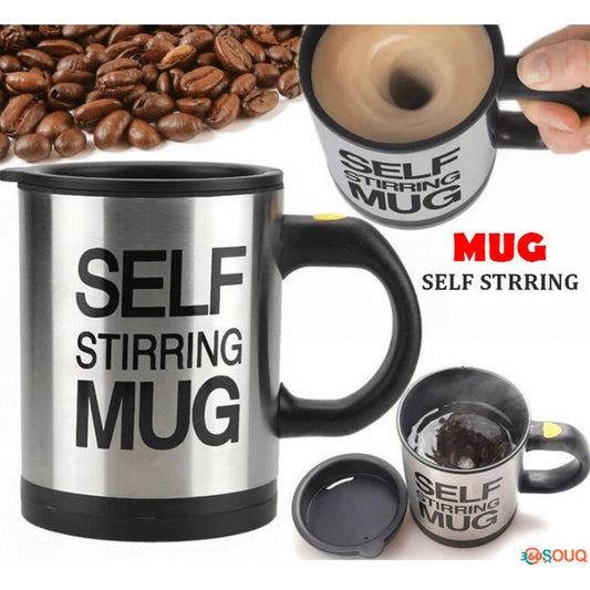 Self Stirring Coffee Mug Cup - Funny Electric Stainless Steel