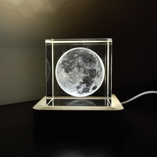 3D Crystal Moon Lamp