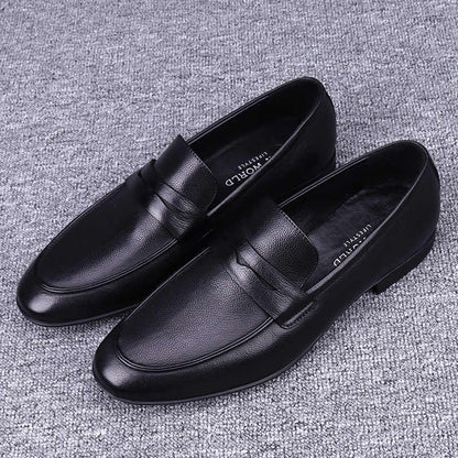 Men's First Layer Cowhide Soft Bottom Leather Shoes